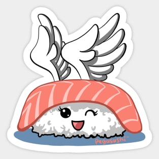 Asplenia Studios: Pegasushi Salmon Nigiri Sticker